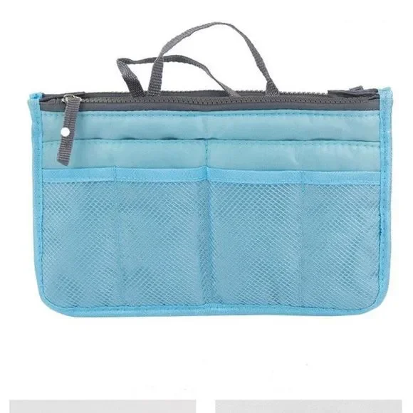 Handbag Organizer Insert / Purse Tote Aqua Blue - NWT - Picture 2 of 7